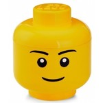 Kutija za pohranu LEGO® Boy, motiv glave, dječak ⌀ 16,3 cm