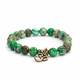 Bodhi Mala narukvica green imperial turquoise s OM amuletom Veličina odjeće: M