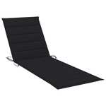 vidaXL Jastuk za ležaljku za sunčanje crni 200 x 70 x 4 cm od tkanine