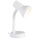 BRILLIANT 99122/05 | Junior Brilliant stolna svjetiljka 30cm s prekidačem elementi koji se mogu okretati 1x E27 bijelo