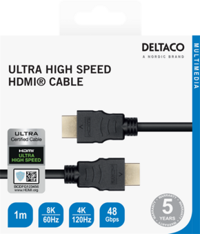 DELTACO Ultra High Speed HDMI cable