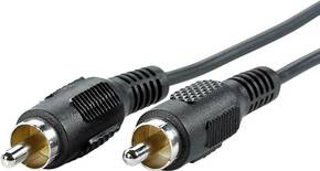 Value Cinch video priključni kabel [1x muški cinch konektor - 1x muški cinch konektor] 5.00 m crna