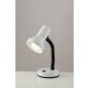 FANEUROPE LDT032-BIANCO | Ldt Faneurope stolna svjetiljka Luce Ambiente Design 34,5cm s prekidačem fleksibilna 1x E27 bijelo, crno