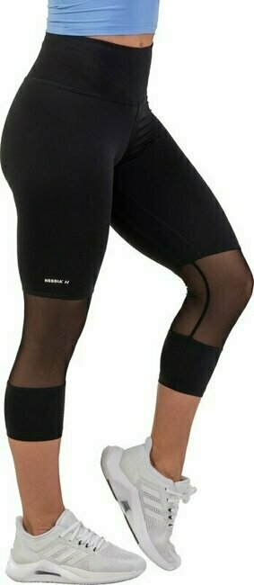 Nebbia High-Waist 3/4 Length Sporty Leggings Black M Fitness hlače