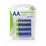 GEM-EG-BA-AA20R4-01 - Gembird Rechargeable AA instant batteries ready-to-use, 2000mAh, 4 pcs blister pack - GEM-EG-BA-AA20R4-01 - Gembird Rechargeable AA instant batteries ready-to-use, 2000mAh, 4 pcs blister pack - Voltage 1.2 V DC at 2000 mAh...