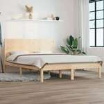 Okvir za krevet od masivnog drva 120 x 190 cm mali bračni