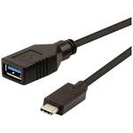 Roline USB kabel USB 3.2 gen. 1 (USB 3.0) USB-C™ utikač, USB-A utičnica 0.15 m crna 11.02.9030