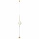 FARO 29694 | Le-Vita Faro visilice svjetiljka 1x LED 250lm 2700K sjajno zlato, opal