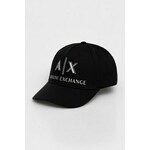 Pamučna kapa sa šiltom Armani Exchange crna XW000873.AF13334