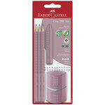 Faber-Castell: Grip 2001 grafitna ružičasta olovka sa šiljilom i gumicom