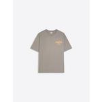 Bershka Majica 'PARADISE CLUB' dimno siva / pastelno narančasta 31873238