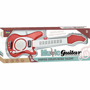 Crvena igračka električna gitara 66cm