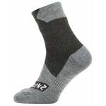 Sealskinz Waterproof All Weather Ankle Length Sock Black/Grey Marl L Biciklistički čarape