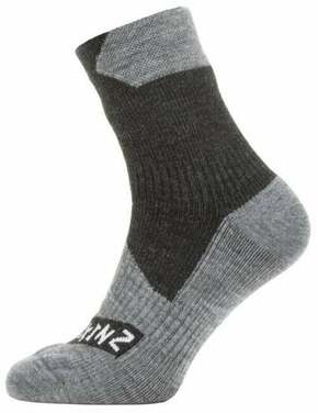 Sealskinz Waterproof All Weather Ankle Length Sock Black/Grey Marl L Biciklistički čarape