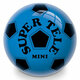 Nogometni uzorak plava gumena lopta 14cm - Mondo Toys
