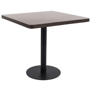 VidaXL Bistro stol tamnosmeđi 80 x 80 cm MDF