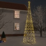 vidaXL Stožasto božićno drvce toplo bijelo 3000 LED žarulja 230x800 cm