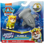 Paw Patrol - Aqua Pups: Hero Pups Aqua Rubble figura s morskim psom - Spin Master