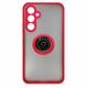 MM TPU SAM GALAXY S24 - MATTE RED WITH RING