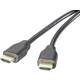 SpeaKa Professional HDMI priključni kabel HDMI A utikač, HDMI A utikač 2.00 m crna SP-9024560 audio povratni kanal (arc), pozlaćeni kontakti HDMI kabel