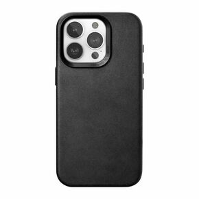 Woodcessories Bio Leather Case MagSafe iPhone 15 Pro Max Black