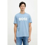 Pamučna majica BOSS Orange Te_Frozen plava 50554616