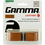 Gripovi za reket - zamjenski Gamma Leather Grip 1P - brown