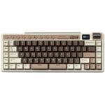 Tipkovnica ROYAL KLUDGE RK-M70, mehanička, Cream linear switch, bežična, US layout, smeđa RK-M70-MCHAGY-CRMSW-US