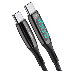 BlitzWolf BW-TC23 USB-C/USB-C cable with display 100W