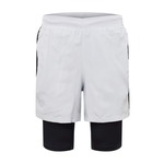 UNDER ARMOUR Sportske hlače 'Launch 5' svijetlosiva / crna