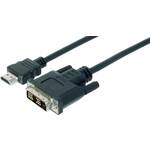 Digitus HDMI / DVI adapterski kabel HDMI A utikač, DVI-D 18+1-polni utikač 2.00 m crna AK-330300-020-S mogućnost vijčanog spajanja HDMI kabel