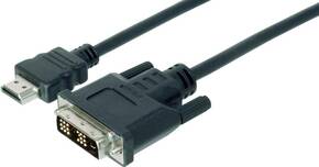 Digitus HDMI / DVI adapterski kabel HDMI A utikač