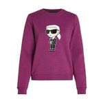 Karl Lagerfeld Sweater majica 'Ikonik' purpurna / crna / bijela
