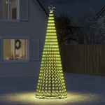 vidaXL Svjetleći stožac za božićno drvce 688 LED topli bijeli 300 cm