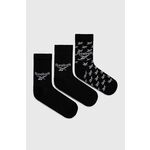 Čarape Reebok Classic boja: crna - crna. Sokne iz kolekcije Reebok Classic. Model izrađen od elastičnog materijala. U setu tri para.