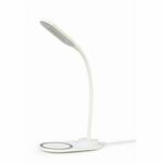 GEM-TA-WPC10-LED01WH - Gembird Desk lamp with wireless charger, white - GEM-TA-WPC10-LED01WH - Gembird Desk lamp with wireless charger, white - Supports 10W fast wireless charging Compatible with all phones that support wirelss charging LED desk...