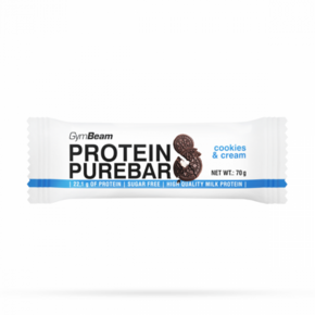 GymBeam Proteinska pločica PureBar 70 g dupli čokoladni komadići
