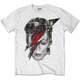 David Bowie Košulja Halftone Flash Face White XL