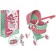 Bimbo kolica za lutke s krovićem - Pink/Green
