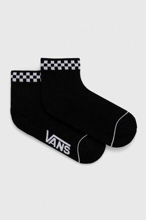 Dječje čarape Vans PEEK-A-CHECK boja: crna - crna. Dječje Niske čarape iz kolekcije Vans. Model izrađen od elastičnog materijala.