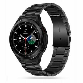 Tech-Protect® Stainless Remen za Samsung Galaxy Watch 4/5/5 Pro/6 (40/42/43/44/45/46/47mm) Crni