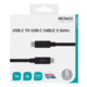 DELTACO USB-C to USB-C cable, 5 Gbit / s, 5A, 1 m, black