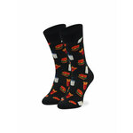 Visoke unisex čarape Happy Socks HAM01-9050 Crna