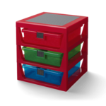 Crveni organizator s 3 ladice za odlaganje LEGO®