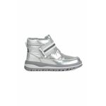Dječje cipele za snijeg Geox Adelhide boja: srebrna - srebrna. Dječje zimske čizme iz kolekcije Geox. Model s izolacijom i završnim slojem koji omogućuje vodootpornost.
