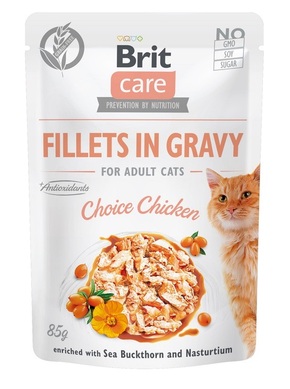 Brit Care Cat Fillets in Gravy - Chicken 24 x 85 g