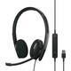 Sennheiser Adapt 160 slušalice, USB, crna, 115dB/mW, mikrofon