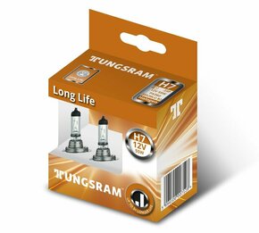 Tungsram (GE) Long life 12V - do 3x dulji radni vijekTungsram (GE) Long life 12V - up to 3x longer lifetime - H7 - DUO BOX karton (2 žarulje) H7-LLTUNG-2