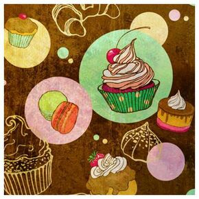 Click Props Background Vinyl with Print Cupcakes 1