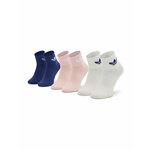 Set od 3 para dječjih visokih čarapa adidas Ankle HC9596 White/True Pink/Legacy Indigo
